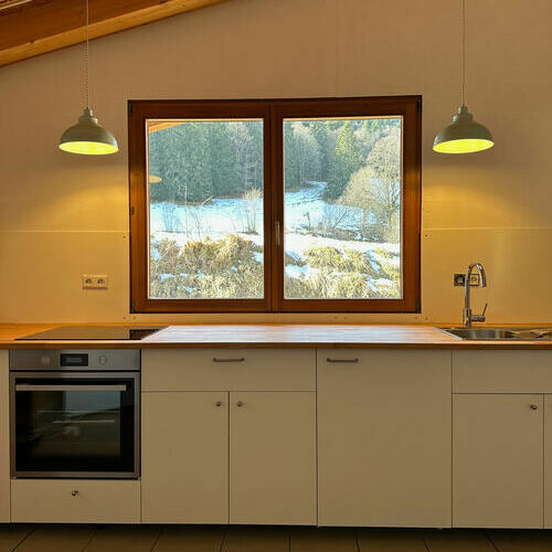 Die kleine K�che des Freilufthaus, die Sie wunderbar nutzen k�nnen. 