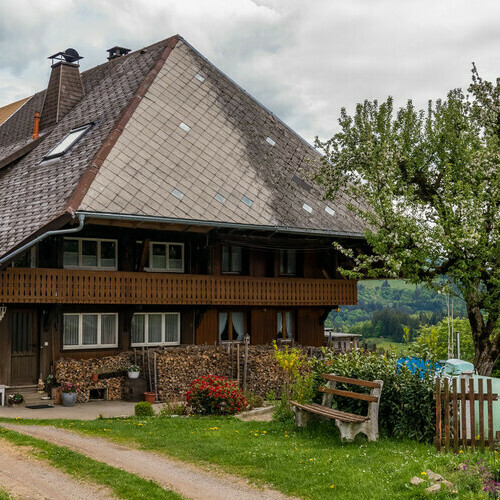 Ein altes Schwarzwaldhaus in Schnenberg.