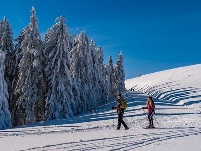 Panoramatour mit Schneeschuhen am Belchen