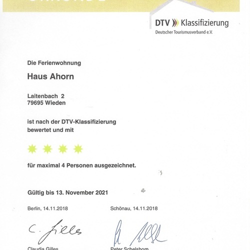 Urkunde **** - 