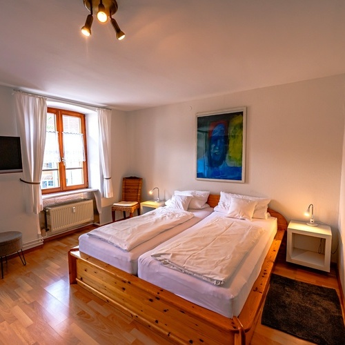 Eines der beiden Doppelzimmer. - Eines der beiden Doppelzimmer. -